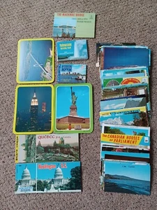 LOT OF OVER 60 VINTAGE POSTCARDS AND BOOKS VARIOUS PLACES USA AND CANADA VGUC - Picture 1 of 10