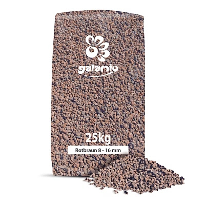 Palette 40×25 kg 1000 kg Lavamulch 8–16 mm – rot braun | Eifel Vulkan Gestein - Bild 1 von 4