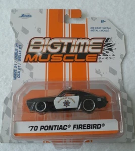 BIGTIME MUSCLE - 70 PONTIAC FIREBIRD-HIGHWAY PATROL JADA 2021-COLLECTIBLE CAR!!! - Picture 1 of 12
