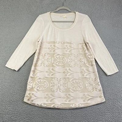Blusa Meadow Rue Anthropologie Talla Grande Fluida Bohemia Top Excelente Foto 1 de 4