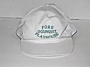 FORE OGUNQUIT PLAYHOUSE MAINE HAT VINTAGE STAFF ISSUED MAINE - Picture 1 of 6