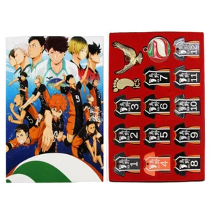 Haikyuu!! - Jerseys Eagle ASICS Pin Keychain & Necklace 15 Pcs. Set NEW Haikyu!! - Picture 1 of 3