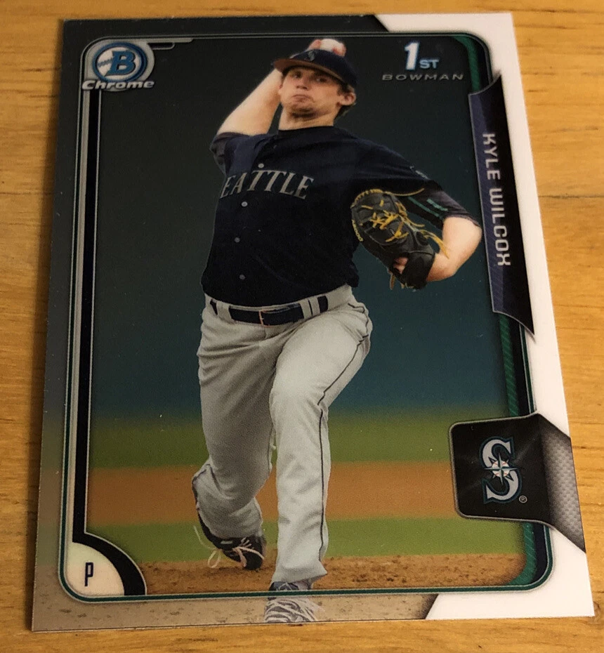 2015 Bowman Chrome First 1st Kyle Wilcox Rookie Card (RC) #72 Mariners Mid-Grade - Image 1 of 2