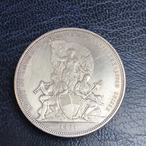 1881 Switzerland 5 Francs ( Silver ) - Picture 1 of 4