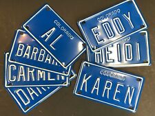 MINI Bicycle License Plate COLORADO - name custom vintage - 183 different NAMES!