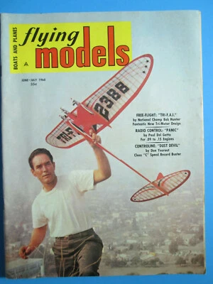 Flying Models Boats And Planes 1960 June July Radio Control Dust Devil magazine - Image 1 of 2