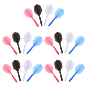 20Pcs Plastic Dart Tail Kit Shafts for Tip Accessories - Picture 1 of 12