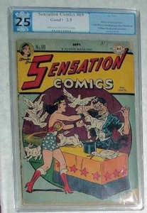 DC Comics low GRADE 2.5 PGX CGC SENSATION Wonder woman 69 Golden age - Picture 1 of 1