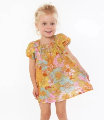 Show Me Your Mumu Mini Girls Groovy Bloom Anna Dress Size 7Y - Image 1 of 4