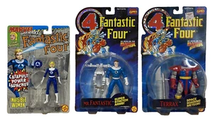 Marvel Mr Fantastic Toy Biz Sue Terrax Fantastic Four 4 Action Figure Comics Lot - Picture 1 of 12