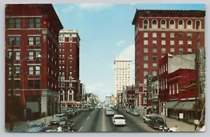 Main St Greenville South Carolina Postkarte 1964 verschickt Luftpost - Bild 1 von 2
