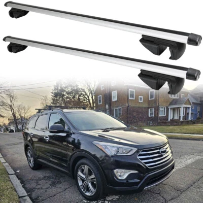 For Hyundai Santa Fe 53" Roof Rack Cross Bar Cargo Kayaks Carrier Aluminum - Image 1 of 4