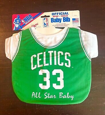 Adorable Nba Boston Celtics Basketball Jersey All Stars Baby Toddler Bib • 20.64$