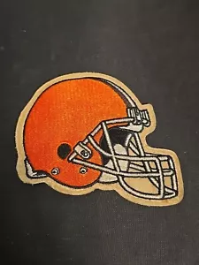 NFL Cleveland Browns Helmet Patch Sew On 4 1/2 X 4 Inch Vintage - Picture 1 of 4