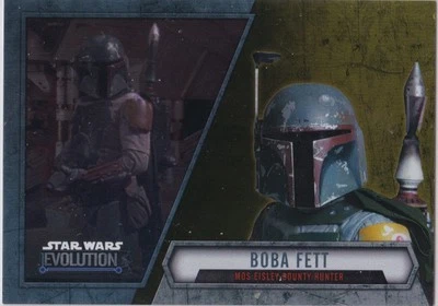 STAR WARS 2016 TOPPS EVOLUTION GOLD PARALLEL INSERT #52 BOBA FETT 41/50 - Image 1 of 2