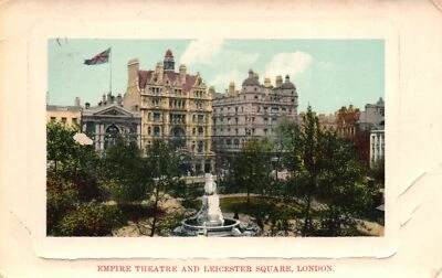 Vintage Postcard 1908 Empire Theatre And Leicester Square London England - Image 1 of 2