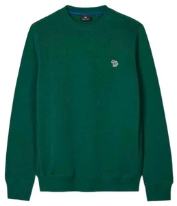 PAUL SMITH Zebra Sweatshirt Mens M British Racing Green Cotton Current Season  - Picture 1 of 11