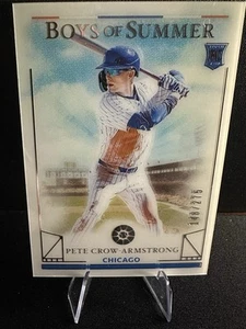 Panini Boys of Summer 2024/275 Pete Crow-Armstrong #17 Rookie RC Go Cubs 🔥 - Imagen 1 de 4