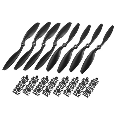 RC-Propeller C 8045 2-Flügel-Quadrocopter 8 x 4,5 Zoll, Nylon Schwarz 4 Paare - Bild 1 von 3