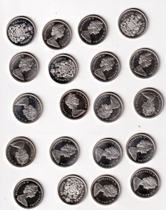 1966 Canada Half Dollar  80% Silver Roll (20).  Cameo Prooflikes  6 oz Silver - Picture 1 of 1