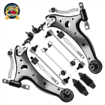 Juego de 14 brazos de control inferiores delanteros con barra estabilizadora trasera para Toyota Camry 2012-2017 Foto 1 de 4