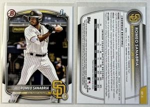 Papel Bowman Baseball Prospects 2025 BP-3 Romeo Sanabria, San Diego Padres - Imagen 1 de 1
