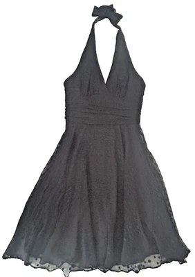 MONTEGO, Cocktail Kleid, Sommerkleid, Marylin Monroe, schwarz gepunktet, Gr.38 - Bild 1 von 4