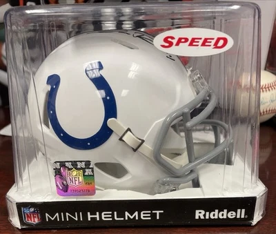 Isaiah Rodgers Indianapolis Colts Signed Autographed Speed Mini Helmet JSA - Image 1 of 4