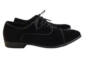 Steve Madden Men's Braham Velvet Oxford in Black Size 11.5 M - Picture 1 of 8