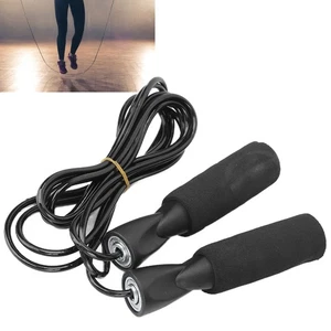 Unisex Fitness Jump Rope Adjustable Competition Skipping Rope for Indoor Outdoor - Picture 1 of 12