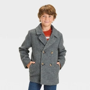 Boys' Solid Pea Coat - Cat & Jack - Picture 1 of 5