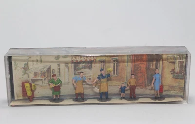 hf1496, Alte MERTEN Figuren Bananenverkäufer OVP TOP H0 1:87 - Bild 1 von 4