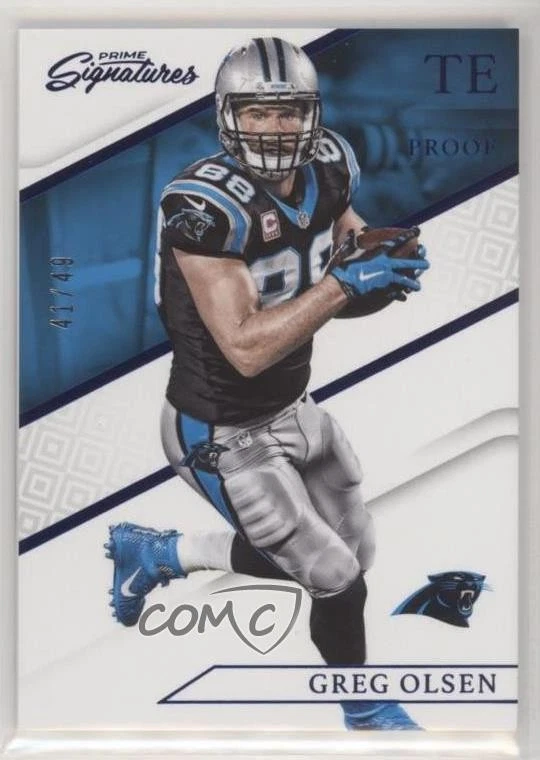 2016 Panini Prime Signatures Prime Proof Blue /49 Greg Olsen #12 - Image 1 of 2