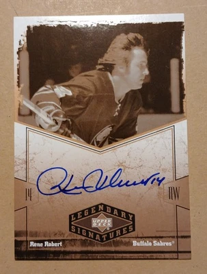 2004-05 UD Legendary Signatures Autographs #RR Rene Robert Buffalo Sabres - Image 1 of 2
