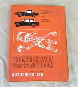 Autopress Triumph Spitfire 1962-On & Vitesse 1966-On Autobook Service Manual - Bild 1 von 4