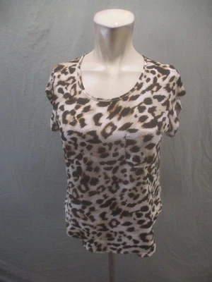 Top informal sin mangas con estampado animal multicolor talla S blanco lirio para mujer 173 Foto 1 de 4