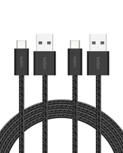 Belkin USB a to USB C Cable 2-Pack, 6.6Ft, 15W - Type C Charger, Iphone Charger - Picture 1 of 12
