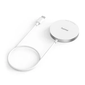 Hama Wireless Charger MagCharge FC15 15W Bezprzewodowa do Apple iPhone Biała - Zdjęcie 1 z 6