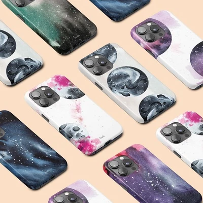 Funda Teléfono Personalizada para iPhone 16 16e 15 14 13 12 Pro Max Galaxy Space Stars Foto 1 de 4