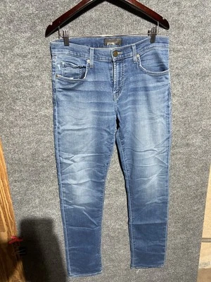 J Brand Jeans Mens 34x33 Blue Kane Distressed Ripped Slim Straight Leg Denim Mid - Image 1 of 4