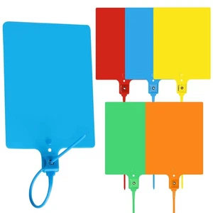 100 PCS Plastic Tags Shipping Tags Large Waterproof Plastic Tags for Labeling... - Picture 1 of 7