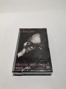 SEALED BRAND NEW ELTON JOHN-SLEEPING WITH THE PAST-CASSETTE TAPE - Picture 1 of 5