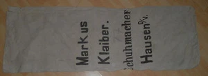 Leinen korn sack alt Getreide schuhmacher hausen o/v mehlsack top vintage deko - Picture 1 of 9