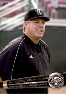 2007 Rancho Cucamonga Quakes Multi-Ad #24 Ken Patterson Pitching Coach Card