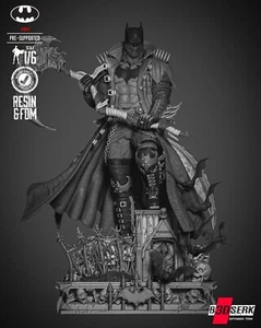 3D Resin Printed Batman Statue Kit - Dark Knights Metal, Unpainted & Unassembled - Picture 1 of 23