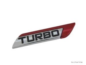 Turbo Auto Emblem Dekoration LKW car Sticker Badge Abzeichen Styling rot - Bild 1 von 4