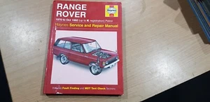 RANGE ROVER WORKSHOP MANUAL 1970 TO 1992 - Picture 1 of 24
