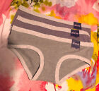 3 NEW ST. (SAINT) EVE 516422 GYH COVERED WAISTBANDS COTTON HIPSTER PANTIES S