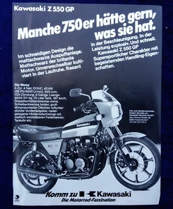 Kawasaki Z 550 GP originale Werbung 1981 - Picture 1 of 1