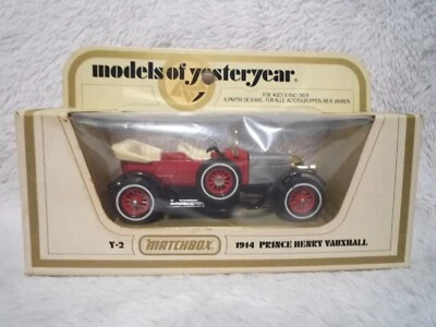 MATCHBOX 1914 PRICE HENRY VAUXHALL MODELS OF YESTERYEAR CAR ~ 1978 ~ NEW IN BOX - Image 1 of 2